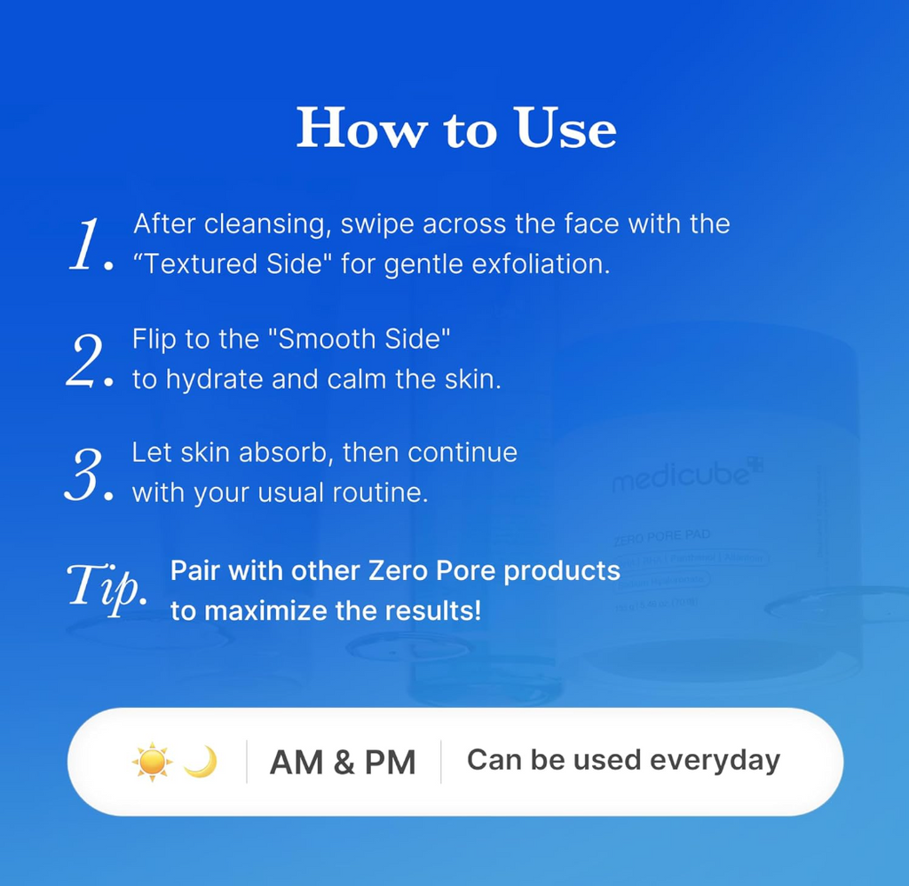 Medicube - Zero Pore Pad 2.0 (70 unidades)