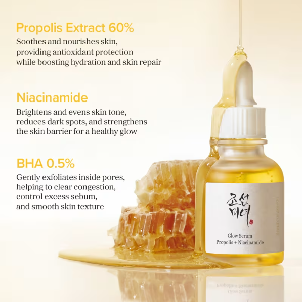 Beauty of Joseon, Sérum Iluminador, Própolis + Niacinamida, (30 ml)