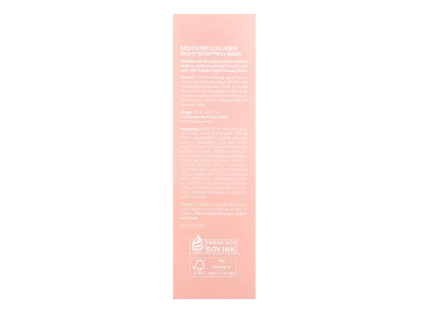 Medicube, Máscara Noturna Envolvente de Colágeno, (75 ml)
